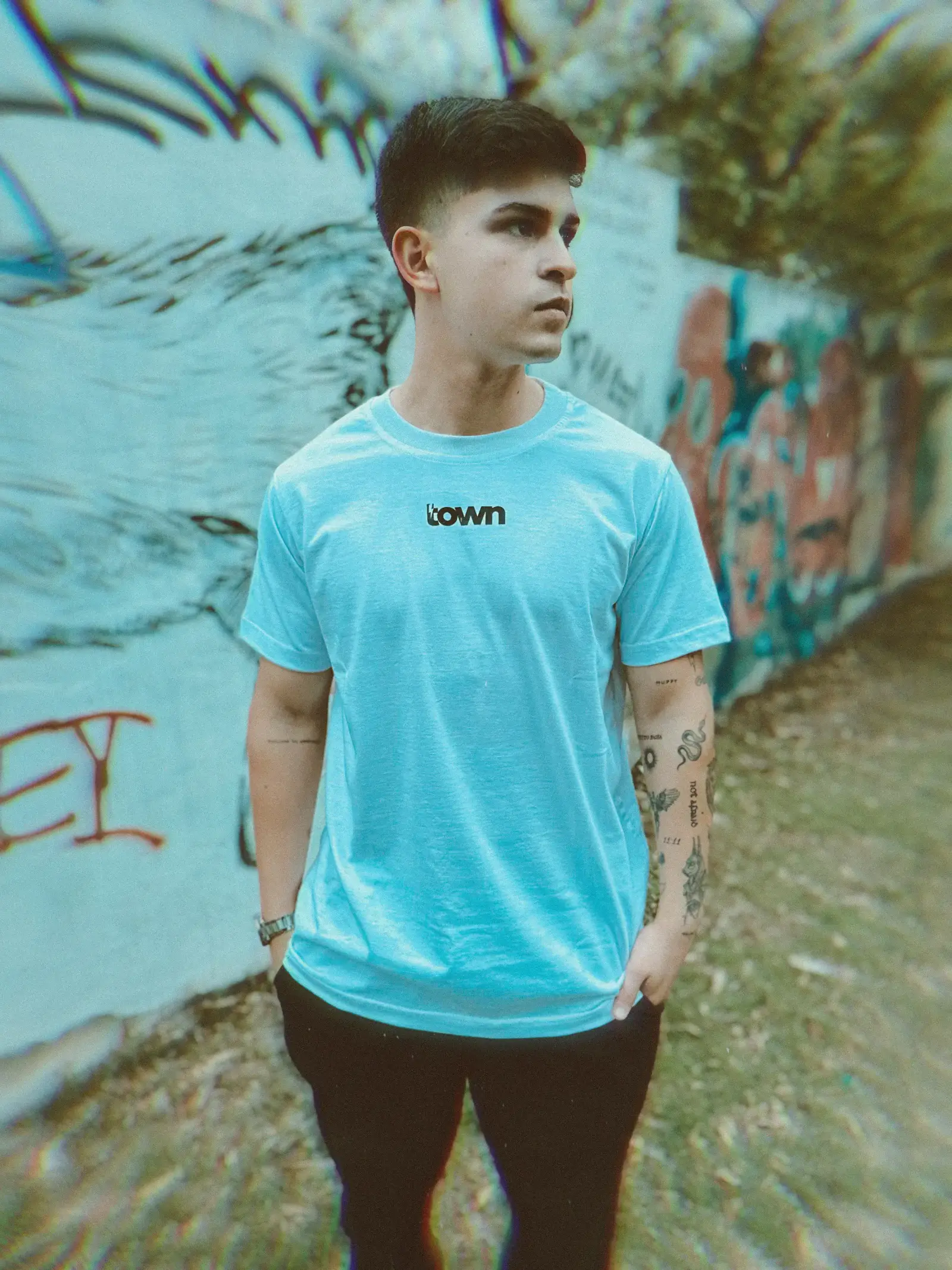 REMERA HOMBRE BLANCA TOWN 